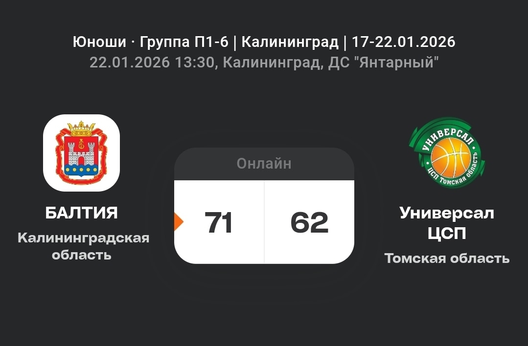 Второе место в итоге